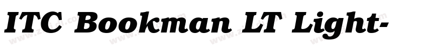 ITC Bookman LT Light字体转换